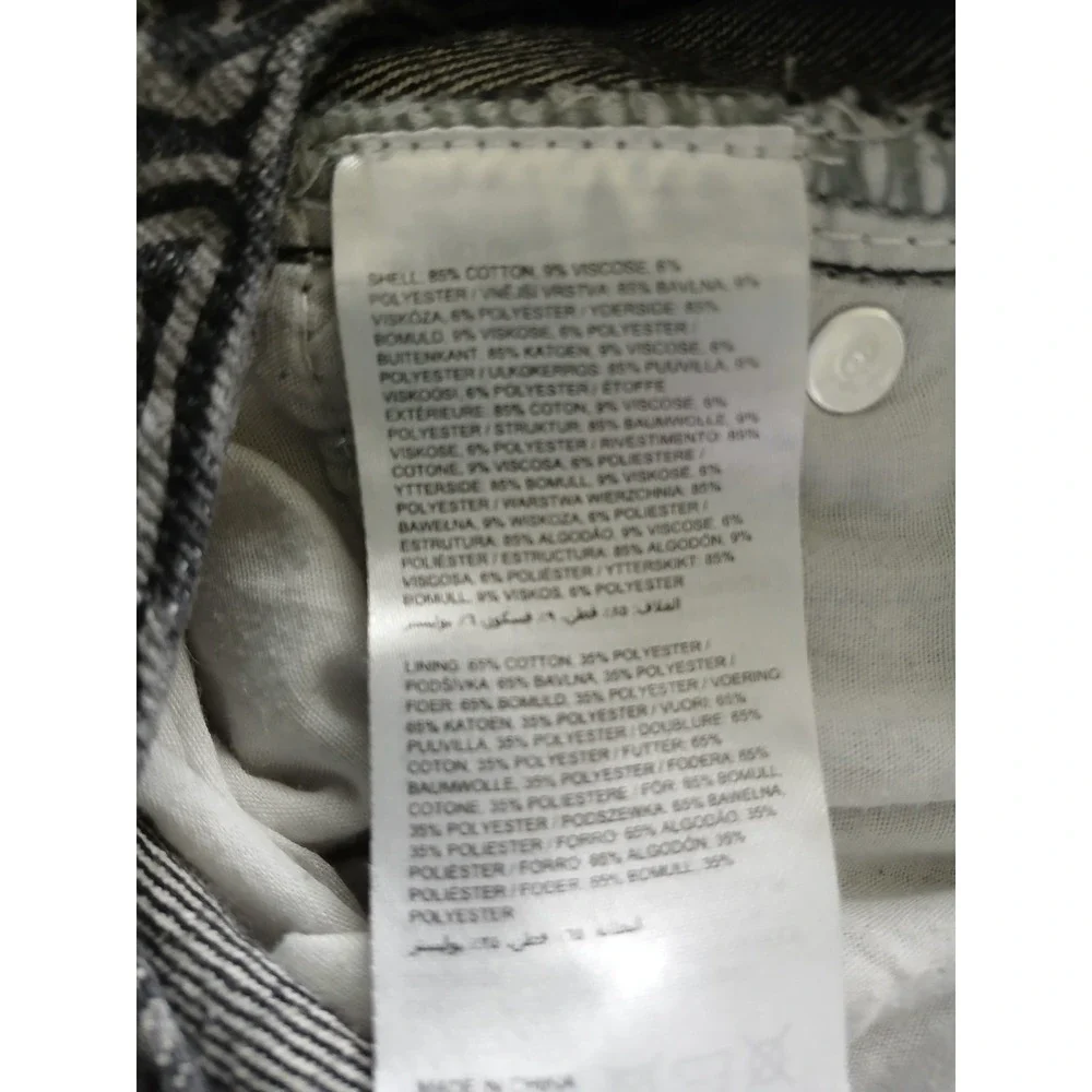 Milk It Funky Black & White Button Front Denim Jeans Women's Size 26 X 29 - Picture 7 of 12